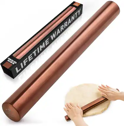 LIFETIME WARRANTY
STAINLESS STEEL ROLLING PIN
LIFETIME WARRANTY
