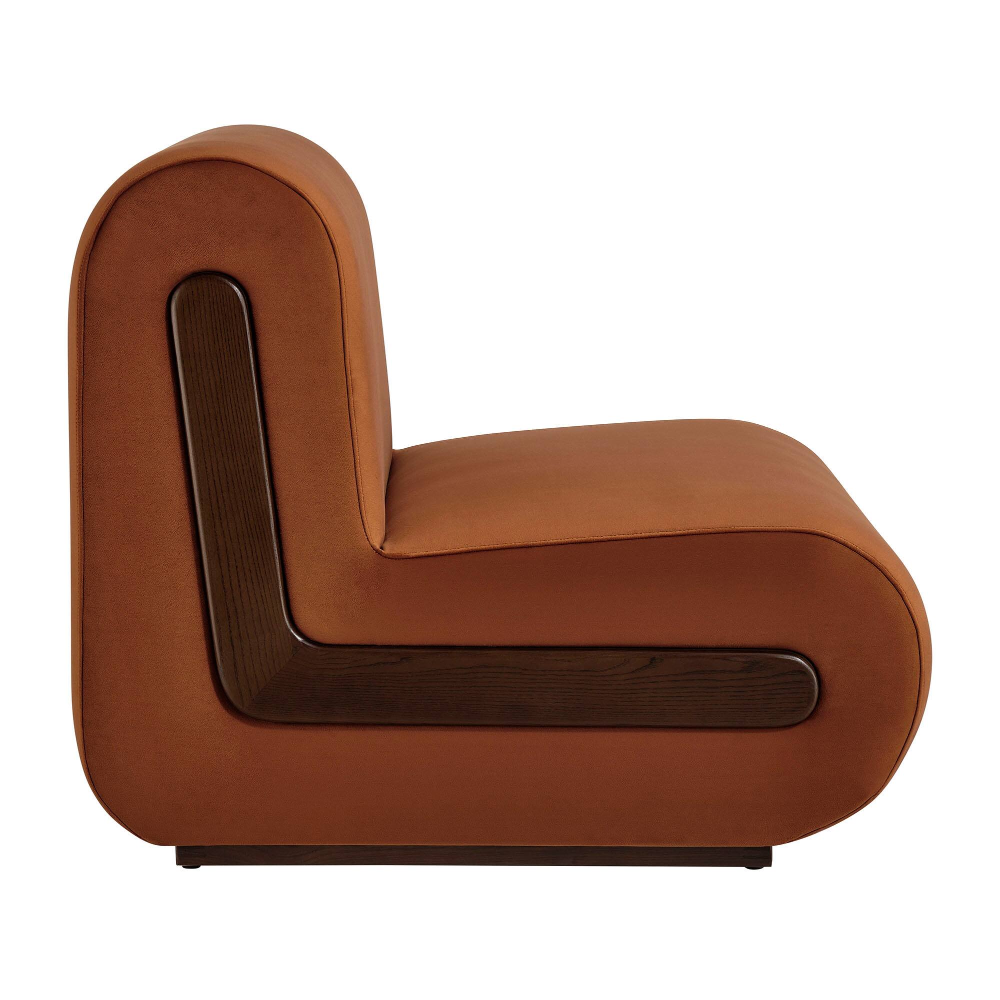 Alt View 2. Modway - Denby Performance Velvet Accent Chair by Modway - Rust.