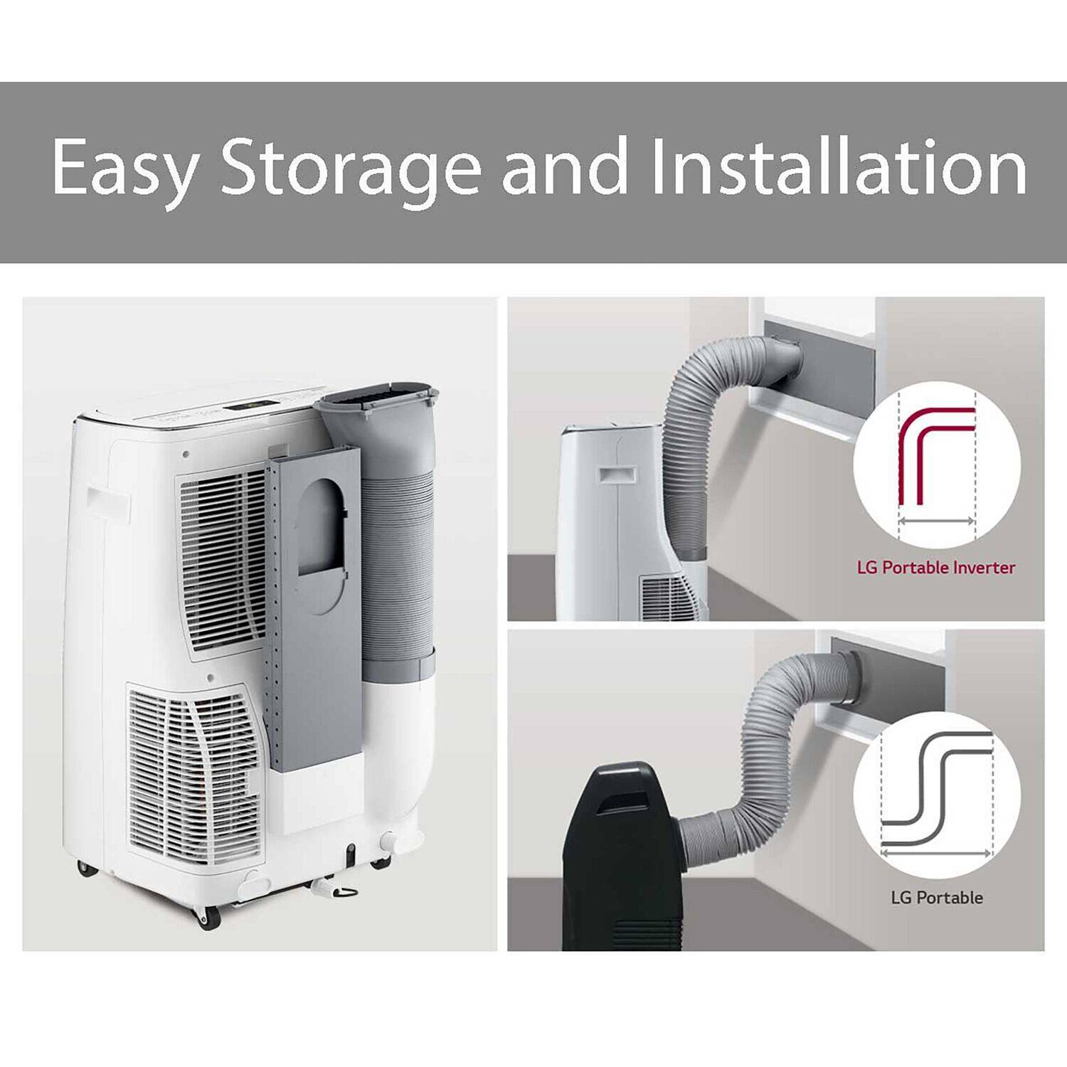 Easy Storage and Installation LG Portable Inverter