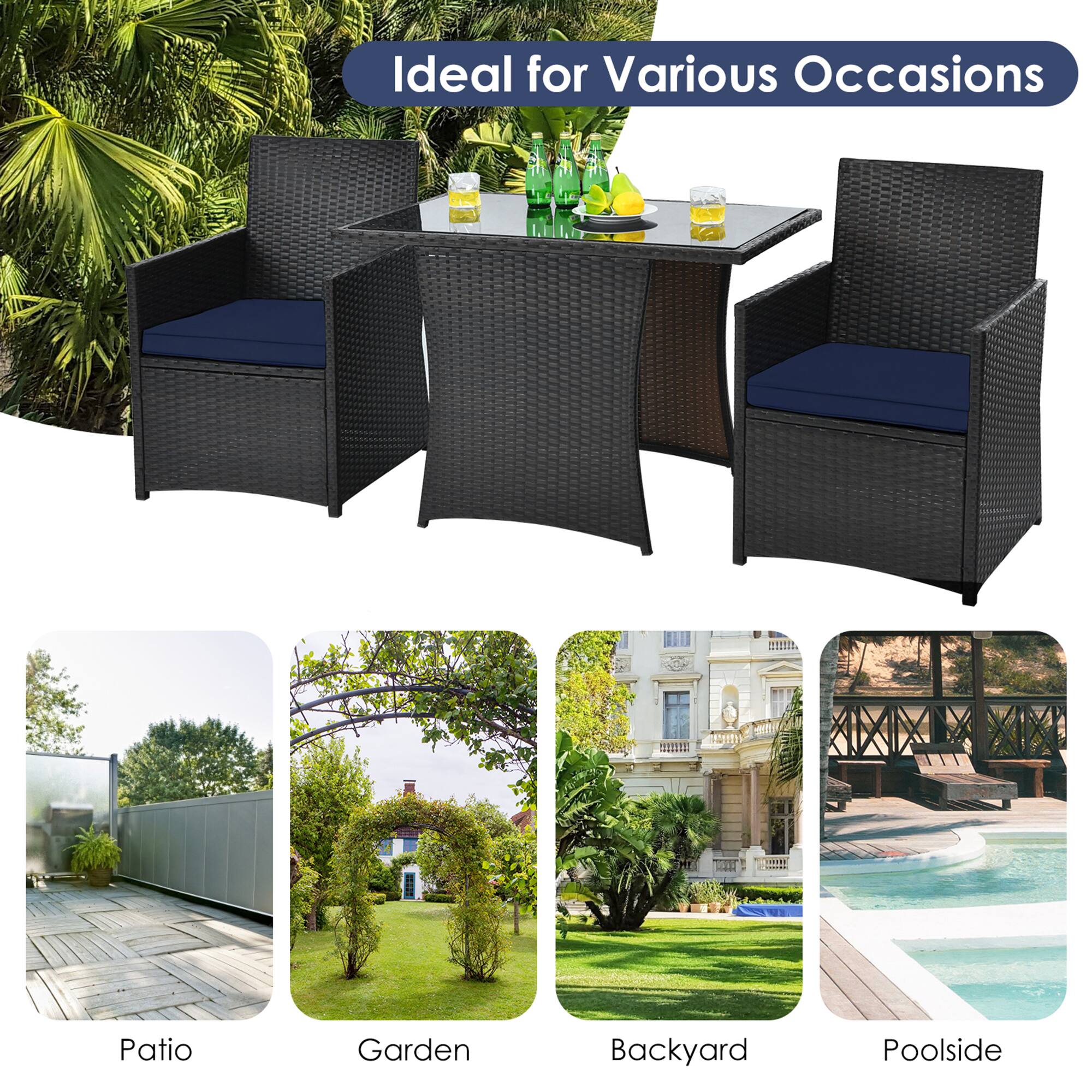 Ideal for Various Occasions

Patio  
Garden  
Backyard  
Poolside