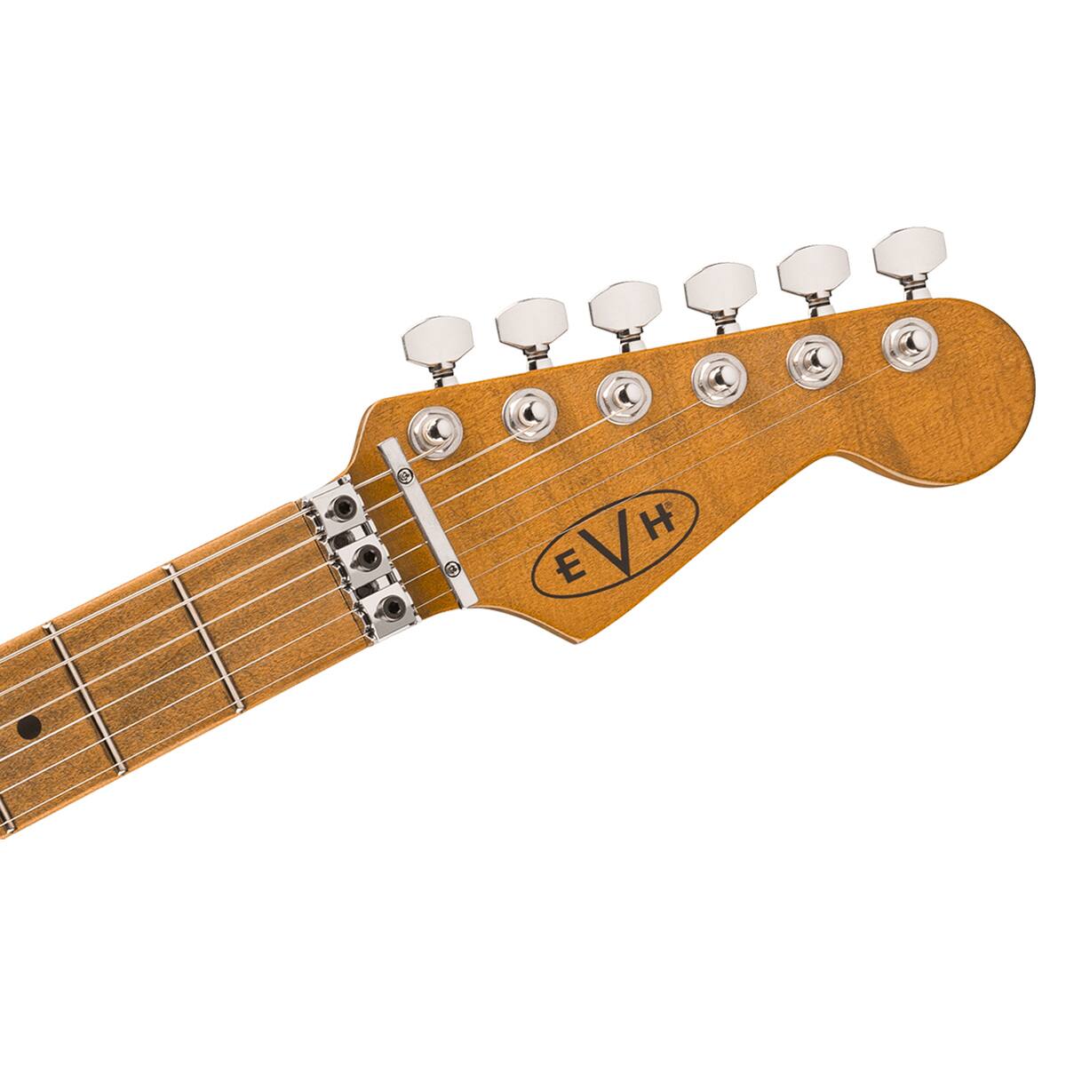 Alt View 4. EVH - EVH Frankenstein Relic Series Limited Edition Electric Guitar - White.