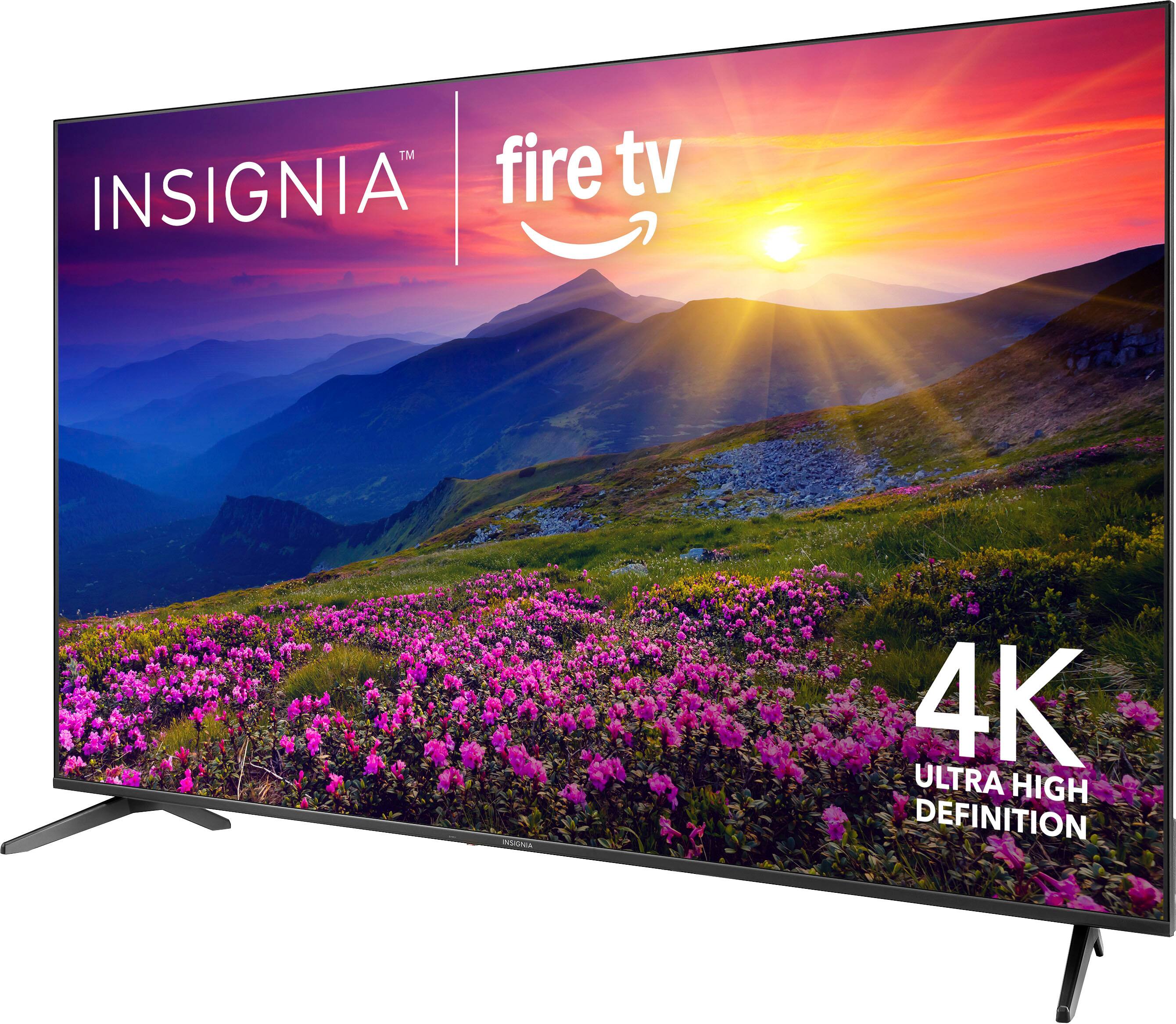 Insignia 85" Class F50 Series LED 4K UHD Smart Fire TV front and back view