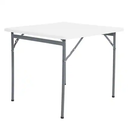 Front. Peakform - Peakform Compact Folding Banquet Table for Indoor or Outdoor Use, 34 Inch, White - White.