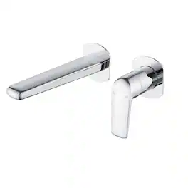Wall Mounted Bathroom Faucet Solid Brass Single Handle