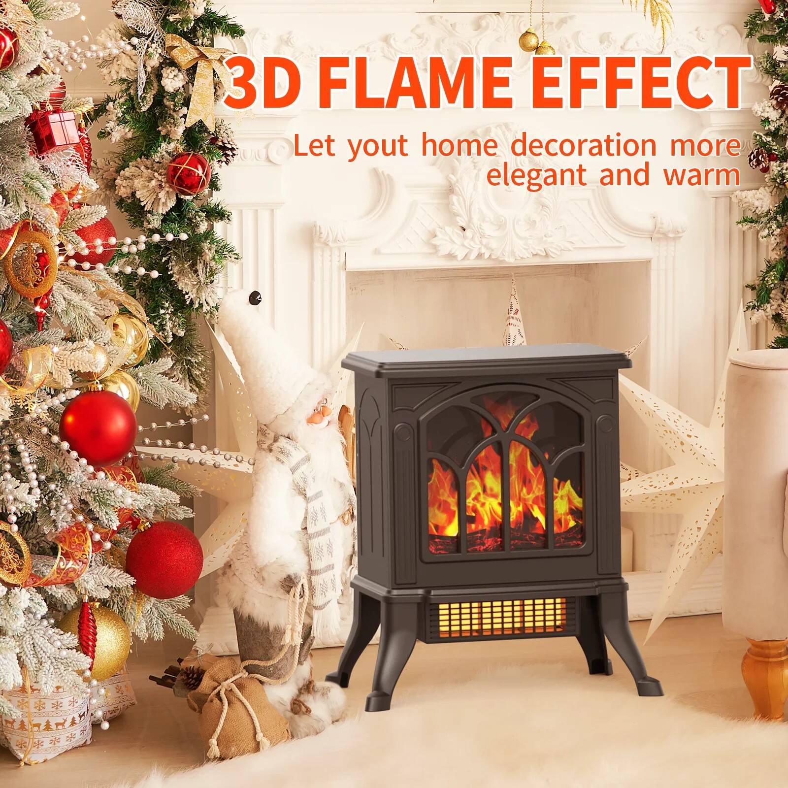 3D FLAME EFFECT  
Let your home decoration more elegant and warm