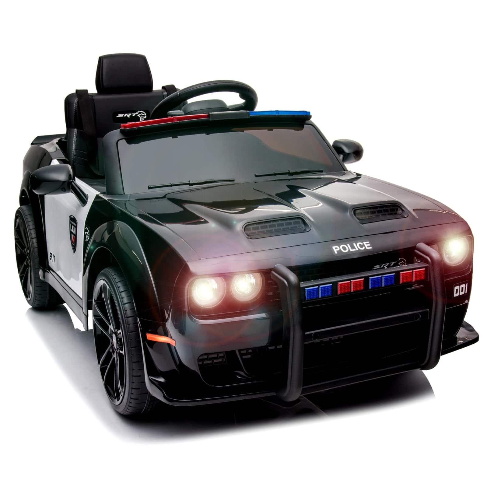 Acekool - 12V Ride On Car Battery Powered Electric Vehicles with Remote Control - Police