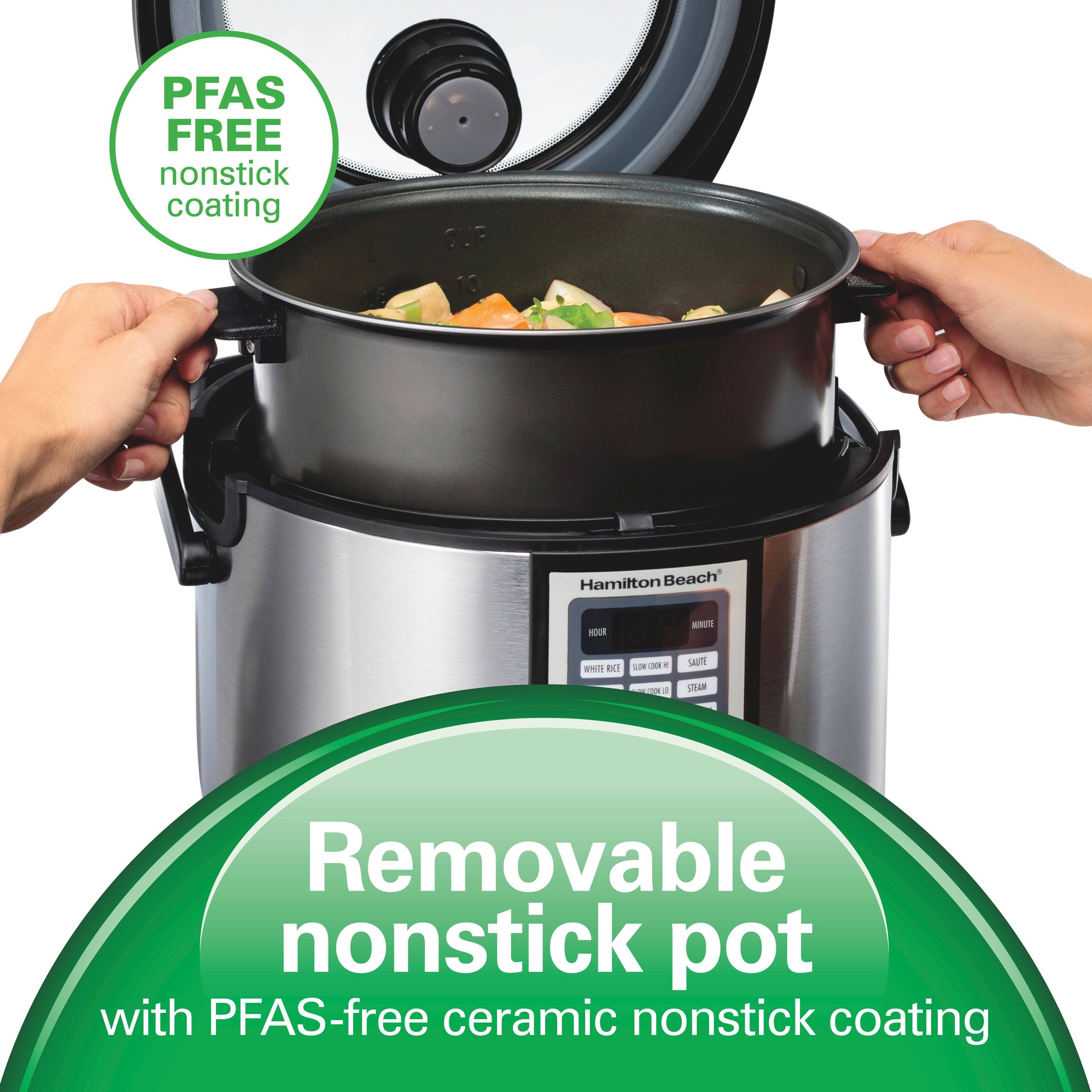 PFAS FREE nonstick coating

Removable nonstick pot with PFAS-free ceramic nonstick coating