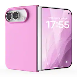 Ornarto - for iPhone Duo Case, Magnetic Slim Liquid Silicone Soft Gel Rubber Shockproof Protective Case - Cherry Blossom