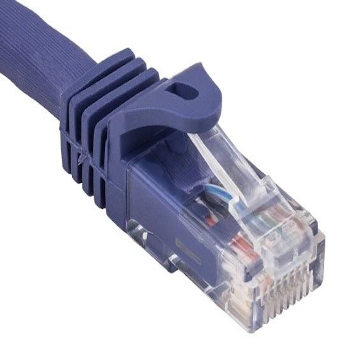 Angle. Sanoxy - SANOXY Cables and Adapters; 0.5ft Cat6a 600 MHz UTP Snagless Ethernet Network Patch Cable, Purple - Purple.