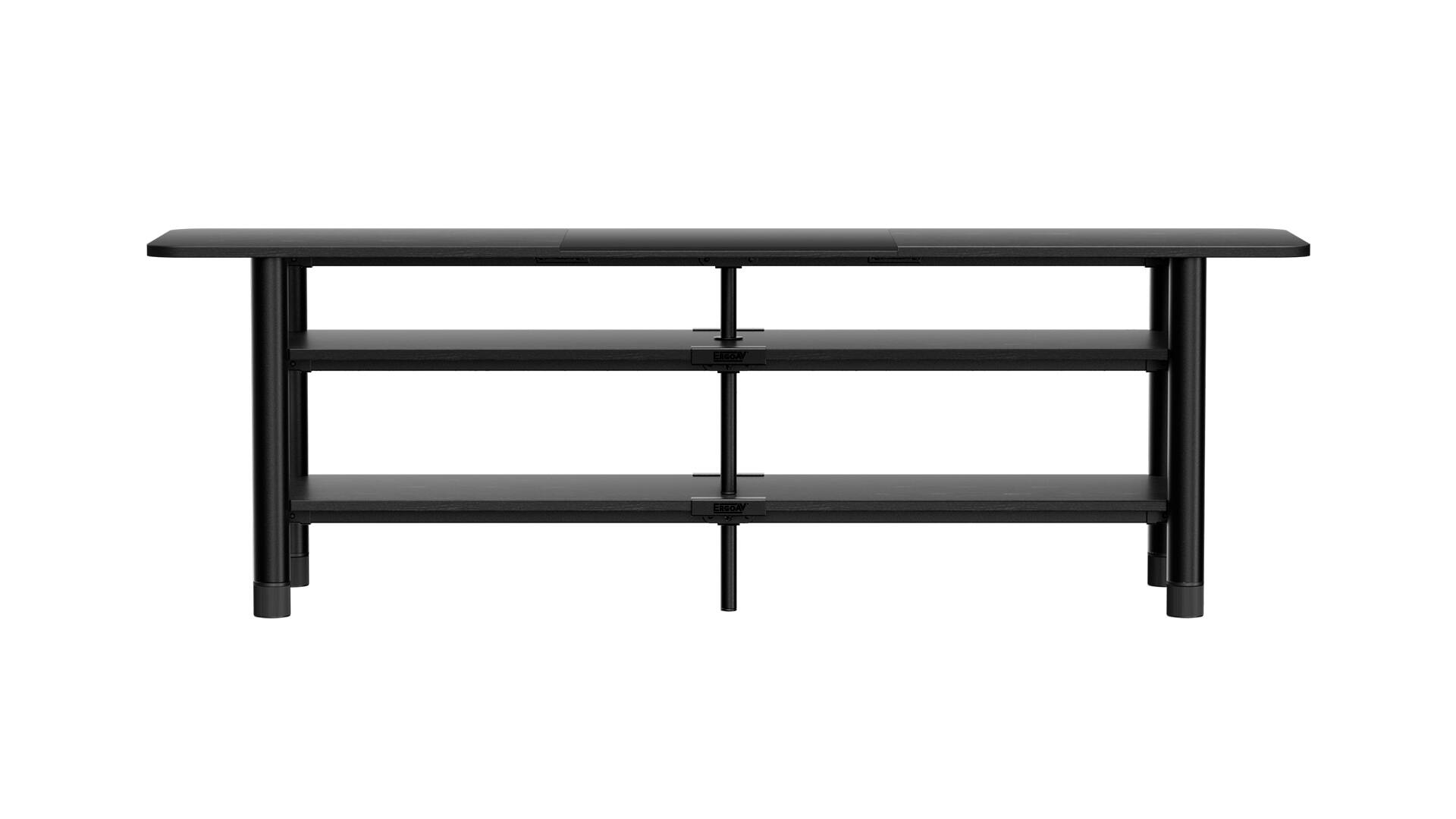 Angle. ErgoAV - FlexFold TV Stand – for TVs up to 75″ - Black.