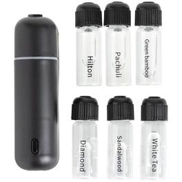 Luminuxe - Car Air Freshener Diffuser Waterless Aromatherapy Essential Oil Diffuser, 6 Prefill Scents Included