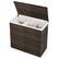 Alt View 19. Costway - 110L 3-Section Laundry Hamper w/Lid&Handle PE Rattan Clothes Hamper w/Liner Bag - Brown.