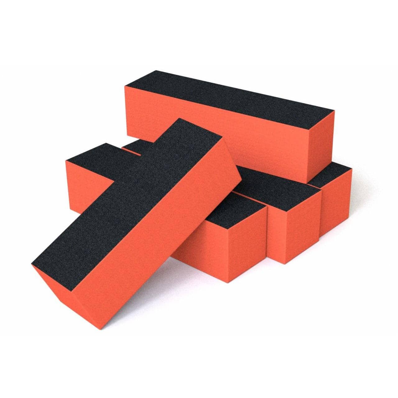 Stylel Star - Pack Buffer Blocks Nails Sided Medium Grit White Built Last Way 120 Salon Grade Sanding Surfaces Consistent Edges Render