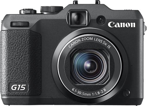 Best Buy: Canon PowerShot G15 12.1-Megapixel Digital Camera Black