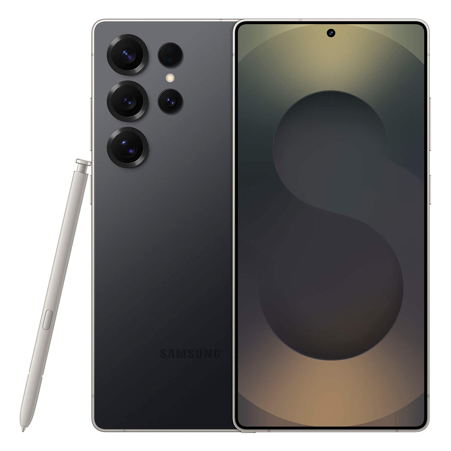 Front. Samsung - Galaxy S25 Ultra 1TB (Unlocked) - Titanium Black.