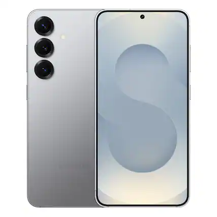 Front. Samsung - Galaxy S25 128GB - Silver Shadow.