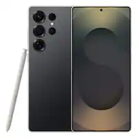 Samsung - Galaxy S25 Ultra 256GB - Titanium Black (Verizon) - Front_Zoom