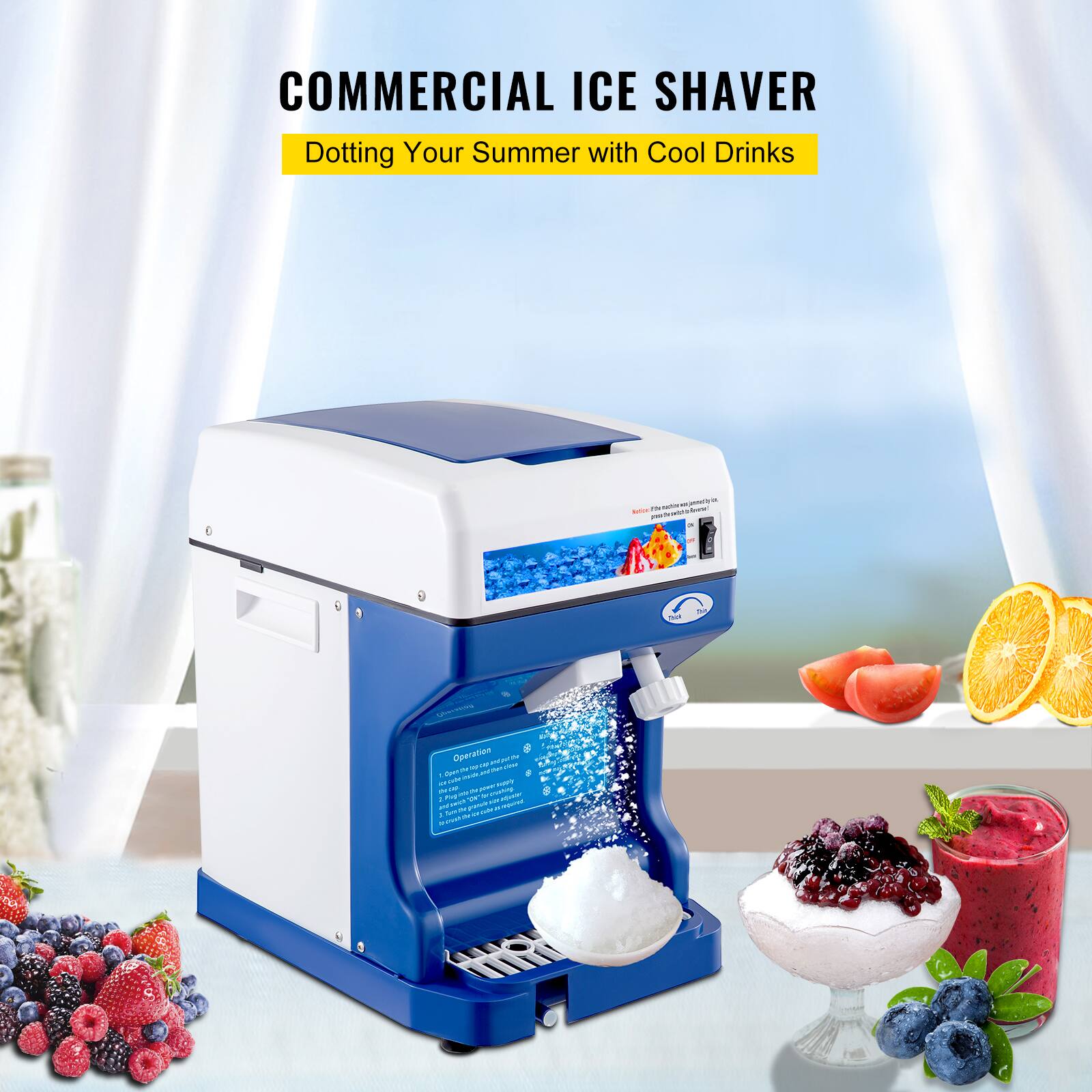 COMMERCIAL ICE SHAVER
Dotting Your Summer with Cool Drinks