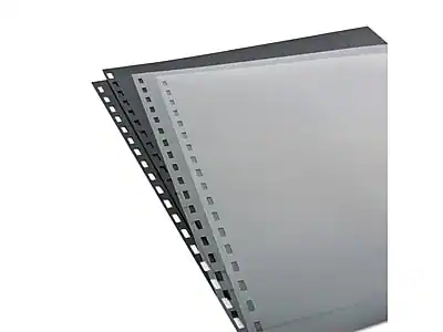 Front. GBC - GBC ZipBind Presentation Covers, Letter Size, Black/Clear, 10/Pack (26003) - Black/Clear.