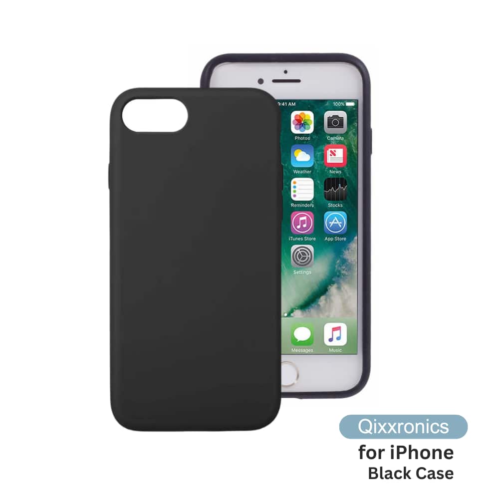 3:41 AM  
100%  
Photos Camera  
Weather News  
Reminders Stocks  
iTunes Store App Store  
Settings  
Messages Music  

Qixxronics for iPhone Black Case