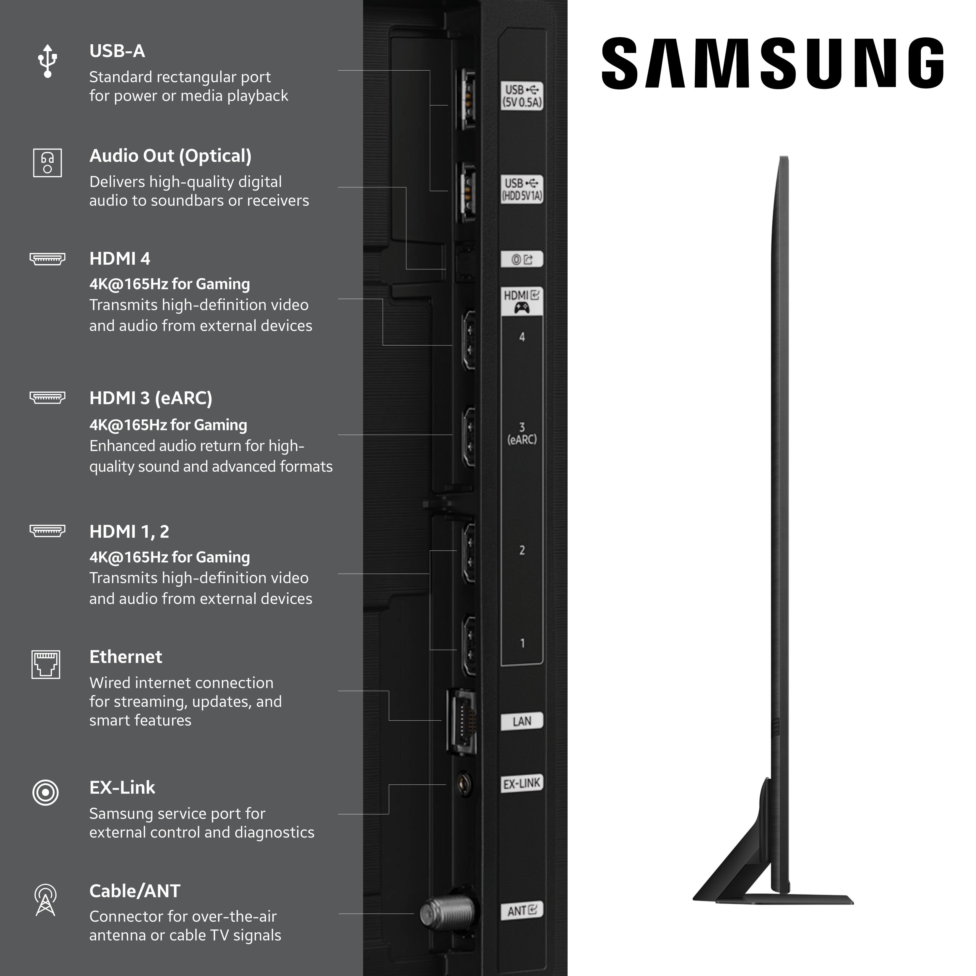 Samsung 65" Class QN90F Series Neo QLED Mini LED 4K UHD Samsung Vision AI Smart Tizen TV (2025) color options