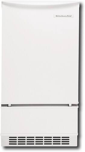 Front Standard. KitchenAid - Classic 18" 50 lb. Built-In or Freestanding Ice Maker - White.