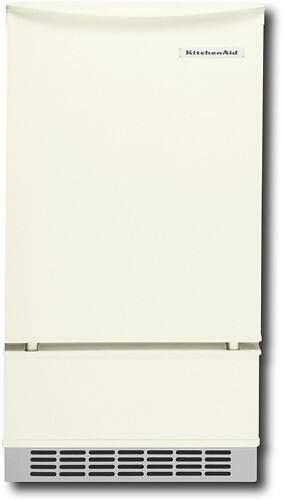 Front Standard. KitchenAid - 18" 50 lb. Built-In or Freestanding Ice Maker - Biscuit.