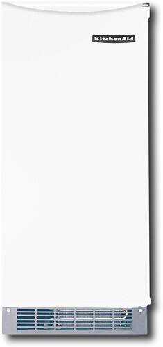 Front Standard. KitchenAid - 15" 50 lb. Built-In or Freestanding Ice Maker - White.