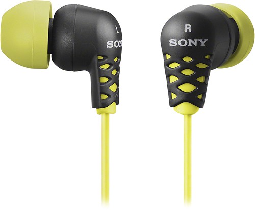  Sony - Earbud Headphones - Yellow