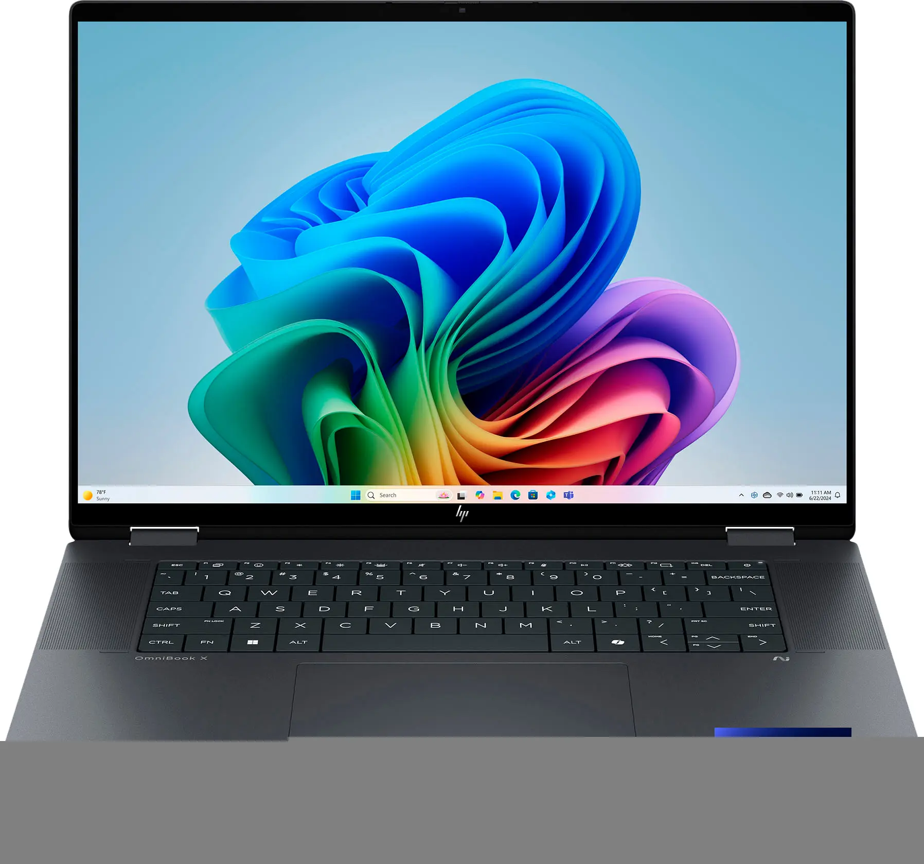HP - OmniBook X Flip 2-in-1 - Copilot+ PC - 16" 2K Touch-Screen Laptop - Intel Core Ultra 7 - 16GB Memory - 1TB SSD - Eclipse Gray