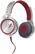 Alt View Standard 1. Sony - X Series Over-the-Ear Headphones - Red/Silver.