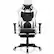 Alt View 18. Costway - Massage Gaming Chair Reclining Office Chair with Footrest - White + Black.