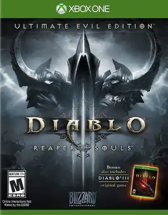 Front. Blizzard - Diablo III: Reaper of Souls — Ultimate Evil Edition - Multi. - M (Mature 17+)