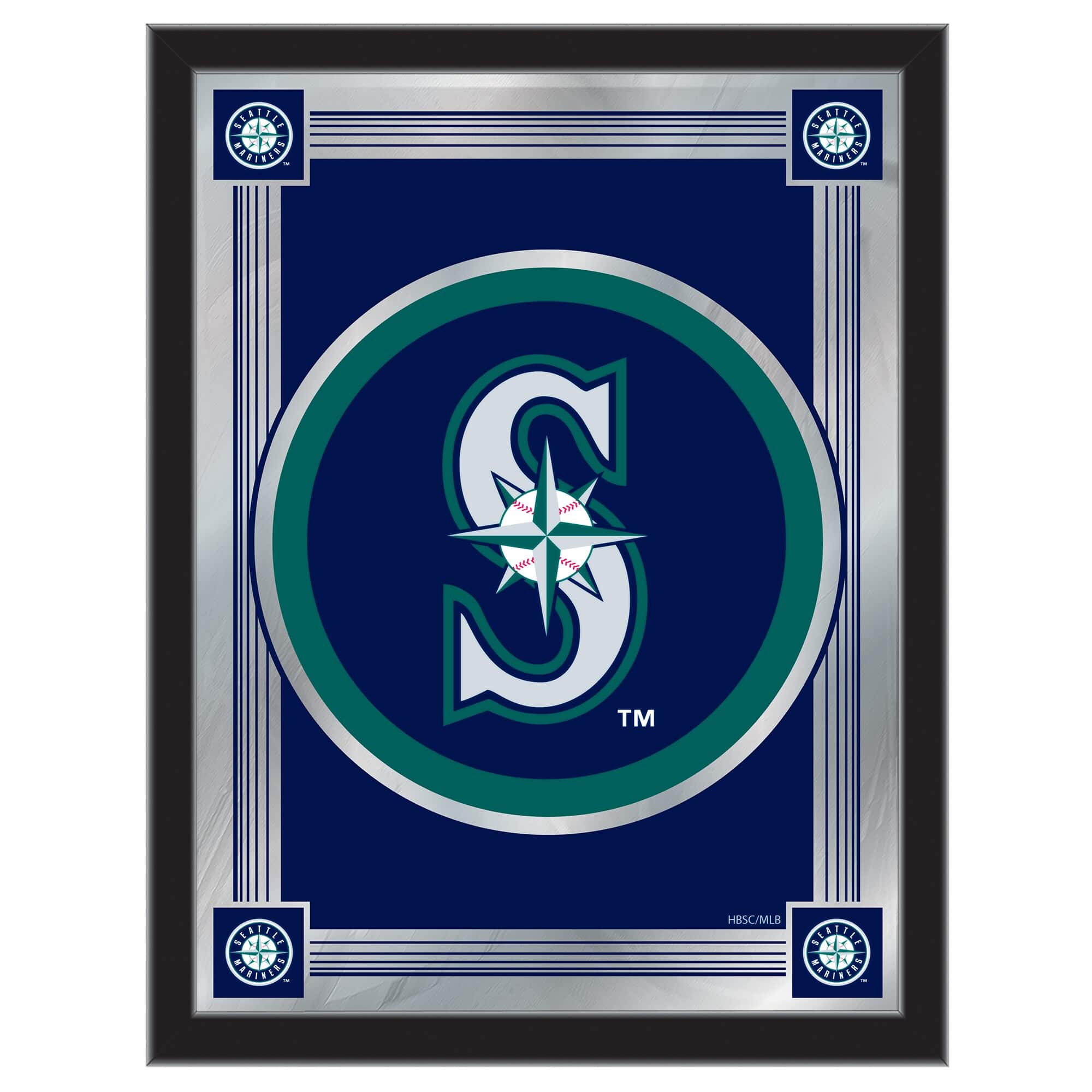 Holland Bar Stool Co. - Seattle Mariners 17" x 22" Logo Wall Mirror - Multicolor