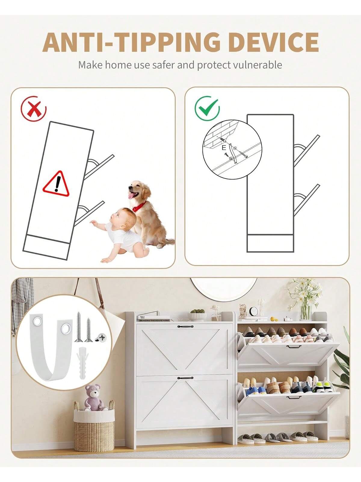 ANTI-TIPPING DEVICE  
Make home use safer and protect vulnerable