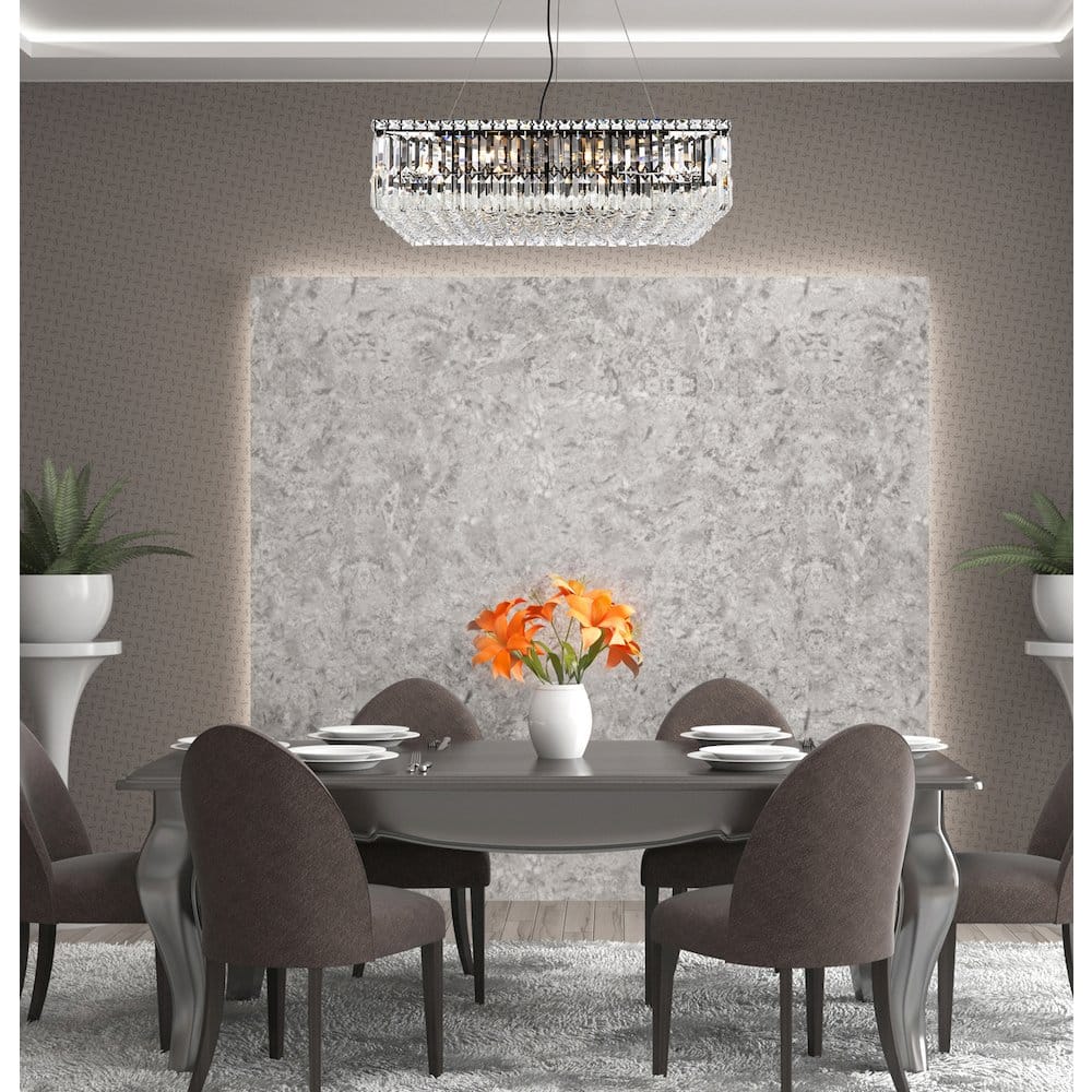 Elegant Lighting - Maxime 28 Inch Black Chandelier - Black And Clear price history on PriceWatchPro