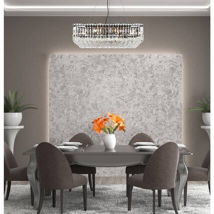 Front. Elegant Lighting - Maxime 28 Inch Black Chandelier - Black And Clear.