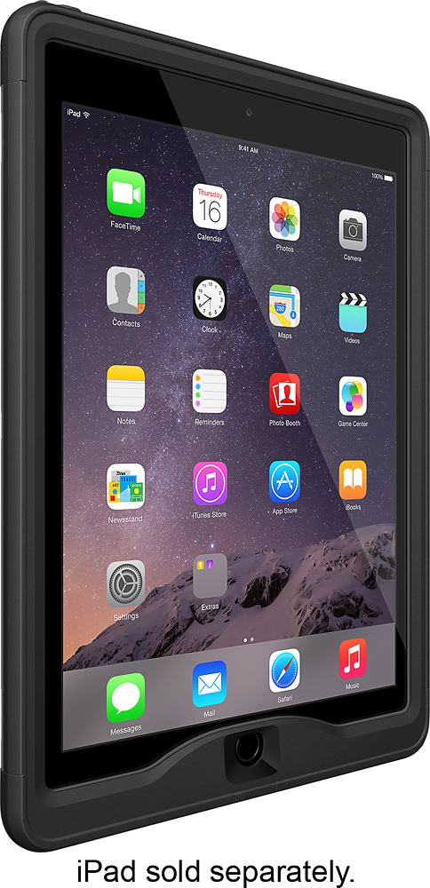 LifeProof Nuud Waterproof Case for Apple iPad Air 2 Black 77-50774 