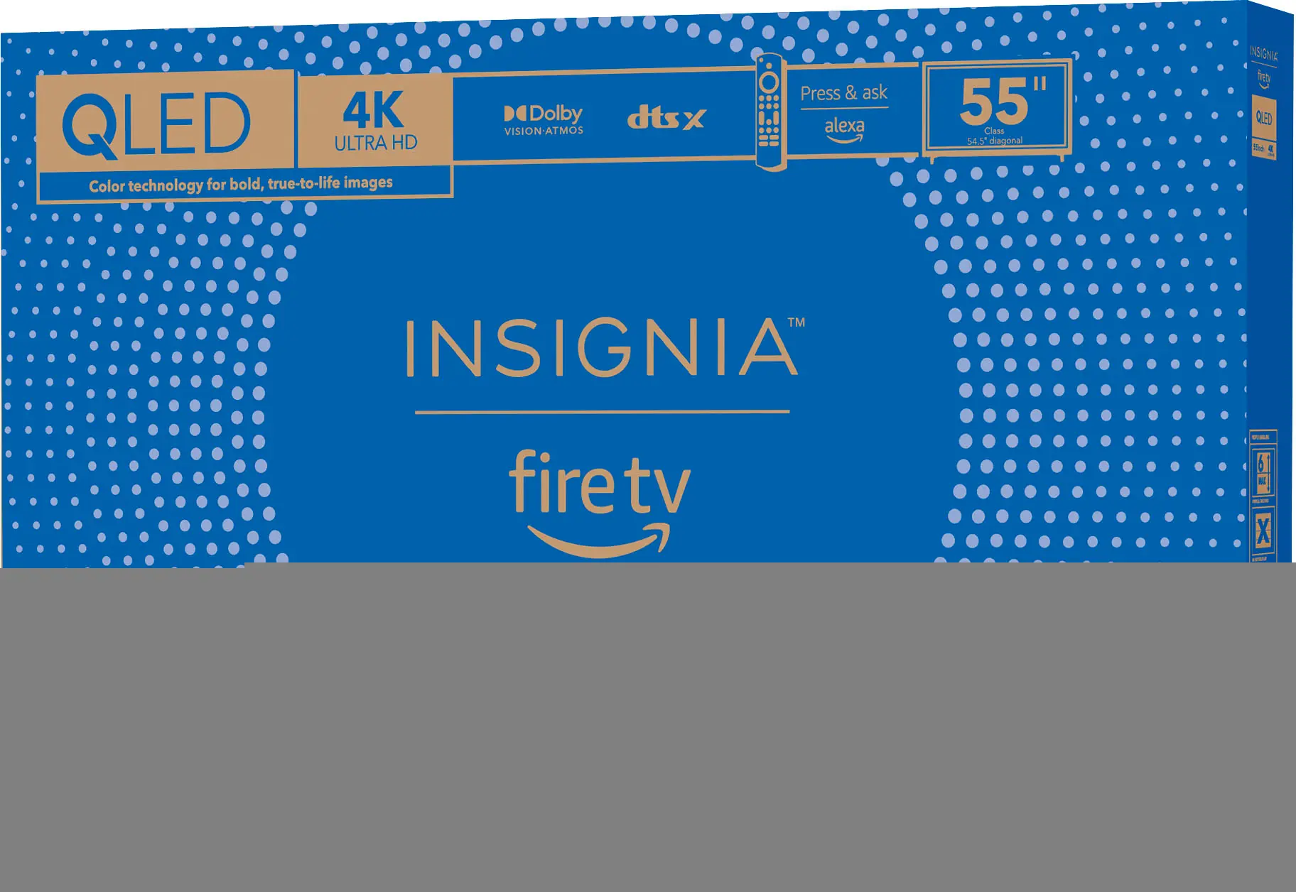 Insignia 55" Class QF Series QLED 4K UHD Smart Fire TV gallery view