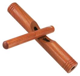 Tycoon Percussion - Large African Wood Claves, Exotic Asian Hardwood, Cutaway Sound Chamber for Added Volume & Tonal Qualities