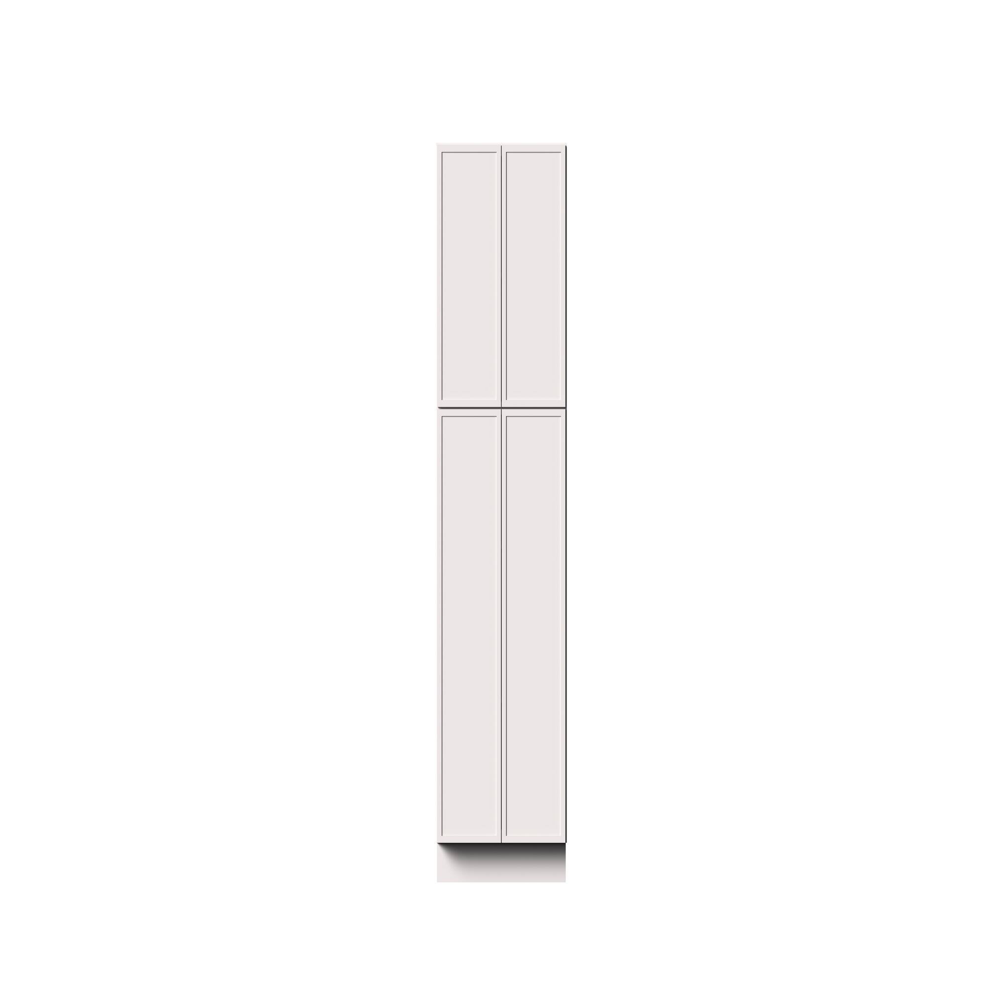 Alt View 1. Boyel Living - 24-in W x 84-in H x 27-in D Slim Shaker RTA Kitchen Pantry Tall Cabinet with Soft-Close - Snow White.