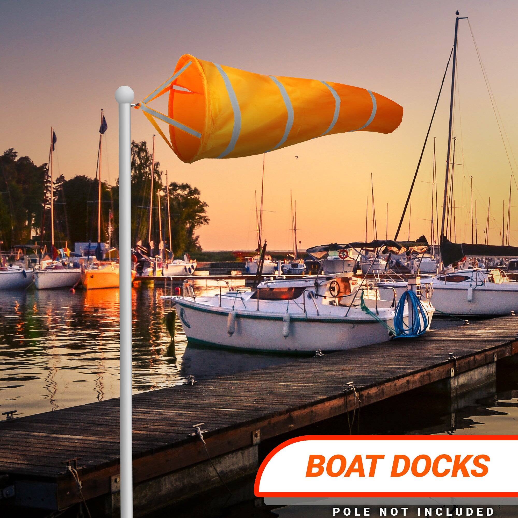 BOAT DOCKS  
POLE NOT INCLUDED