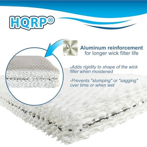 HQRP®

Aluminum reinforcement for longer wick filter life
- Adds rigidity to shape of the wick filter when moistened
- Prevents "slumping" or "sagging" over time or when wet