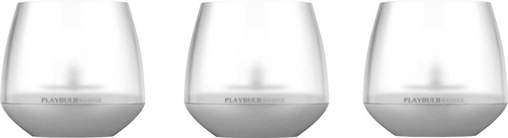 Front. Playbulb - Smart LED Candle Lights (3-Pack) - Multicolor.