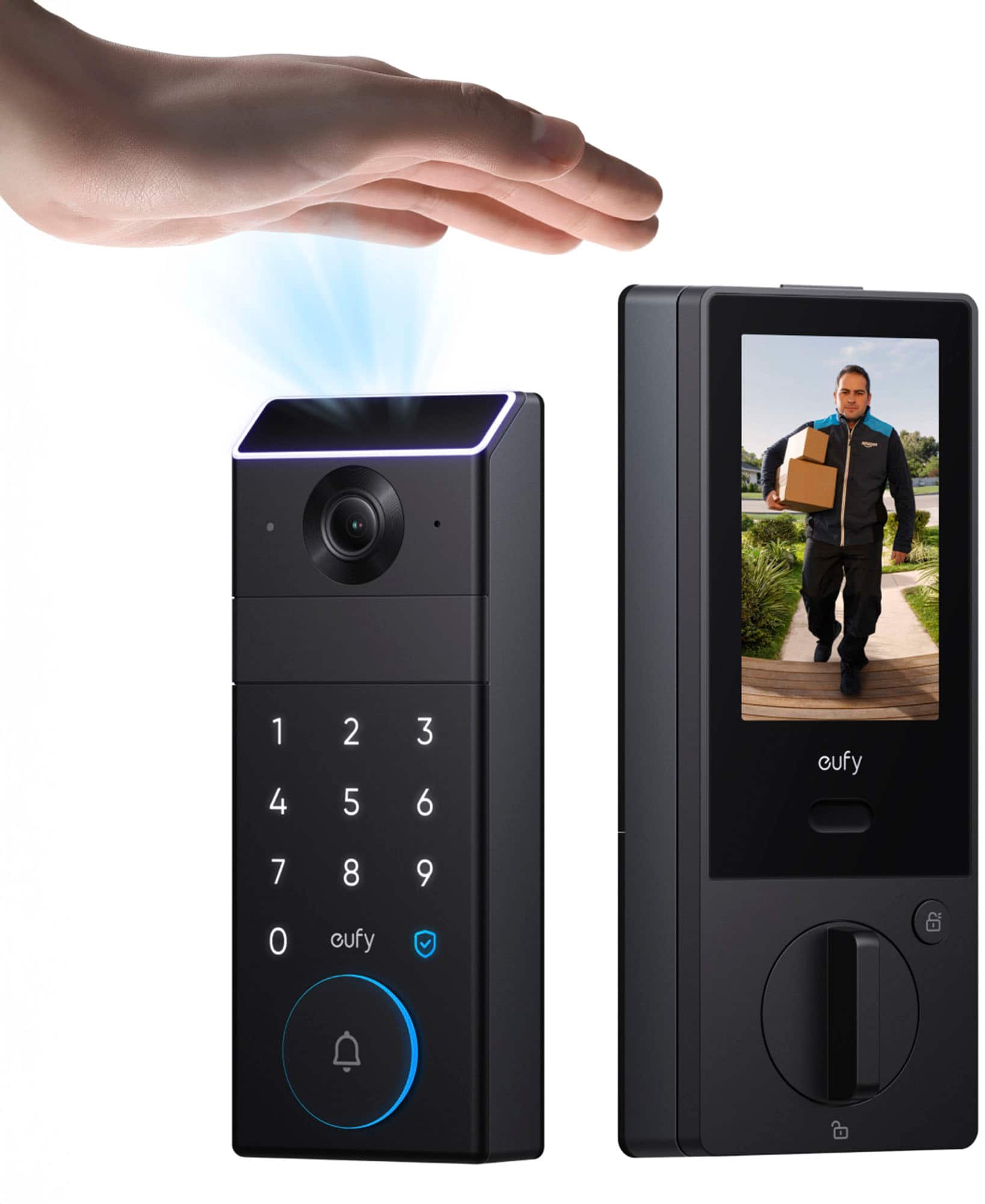 eufy FamiLock S3 Max WiFi Replacement Deadbolt with 2K Video Doorbell