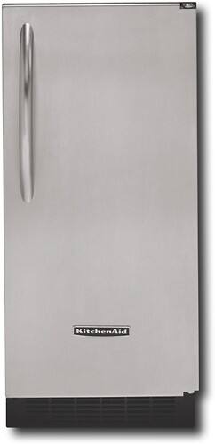 Front Standard. KitchenAid - Architect 15" 50 lb. Built-In or Freestanding Ice Maker - Stainless-Steel.