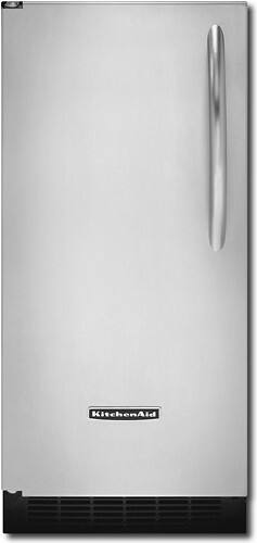 Front Standard. KitchenAid - Architect 15" 50 lb. Built-In or Freestanding Ice Maker - Stainless-Steel.