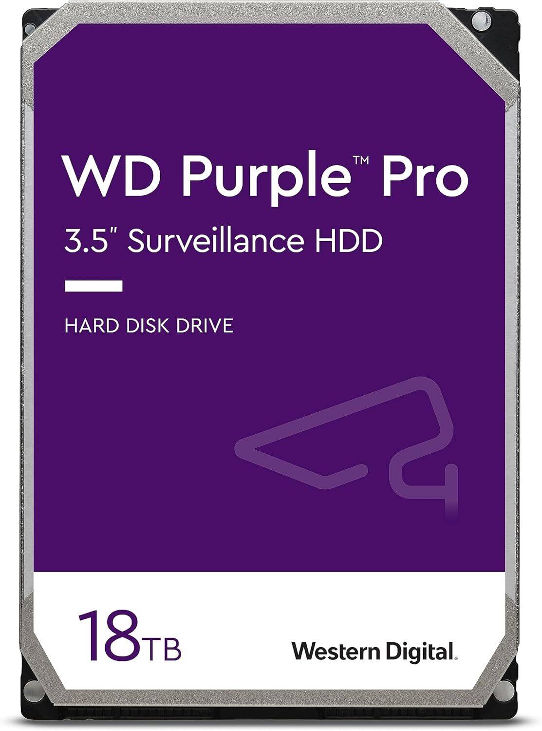 WD Purple Pro 3.5" Surveillance HDD  
18TB  
Western Digital