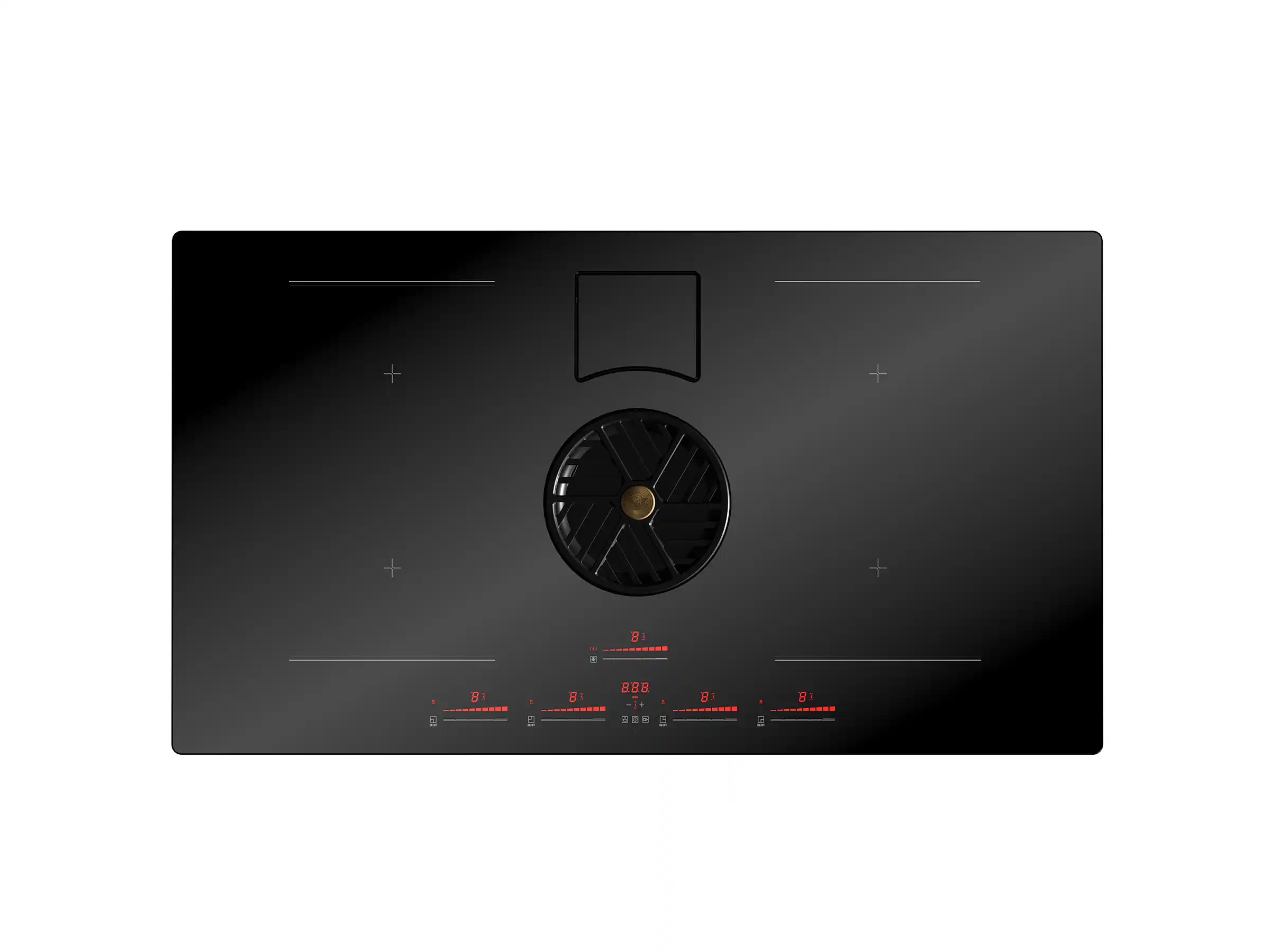 Bertazzoni - 36" Induction Downdraft Cooktop - Black