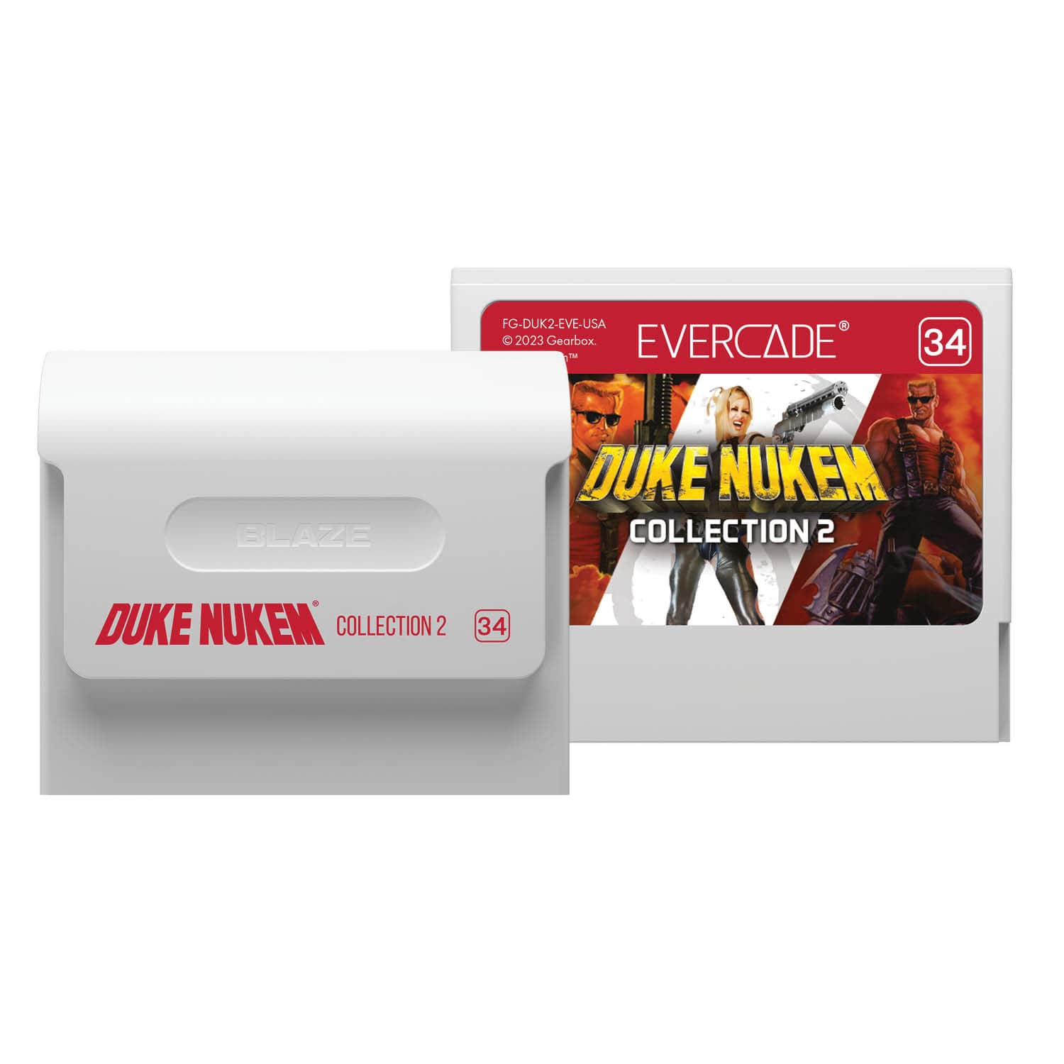 FG-DUK2-EVE-USA  
2023 Gearbox  
EVERCADE  
34  
DUKE NUKEM COLLECTION 2  
34